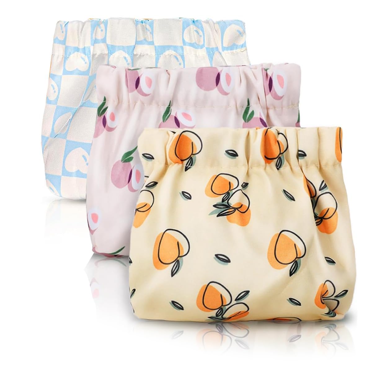 MAYCREATE 3pcs Small Pouches for Women, Travel Mini Makeup Pouch Set, Stylish Prints Lipstick Coin Pouch for Girls, Squeeze Open Jewelry Storage Bag Hair Accessories Organizer MAYCREATE 3pcs Small Pouches for Women, Travel Mini Makeup Pouch Set, Stylish Prints Lipstick Coin Pouch for Girls, Squeeze Open Jewelry Storage Bag Hair Accessories Organizer